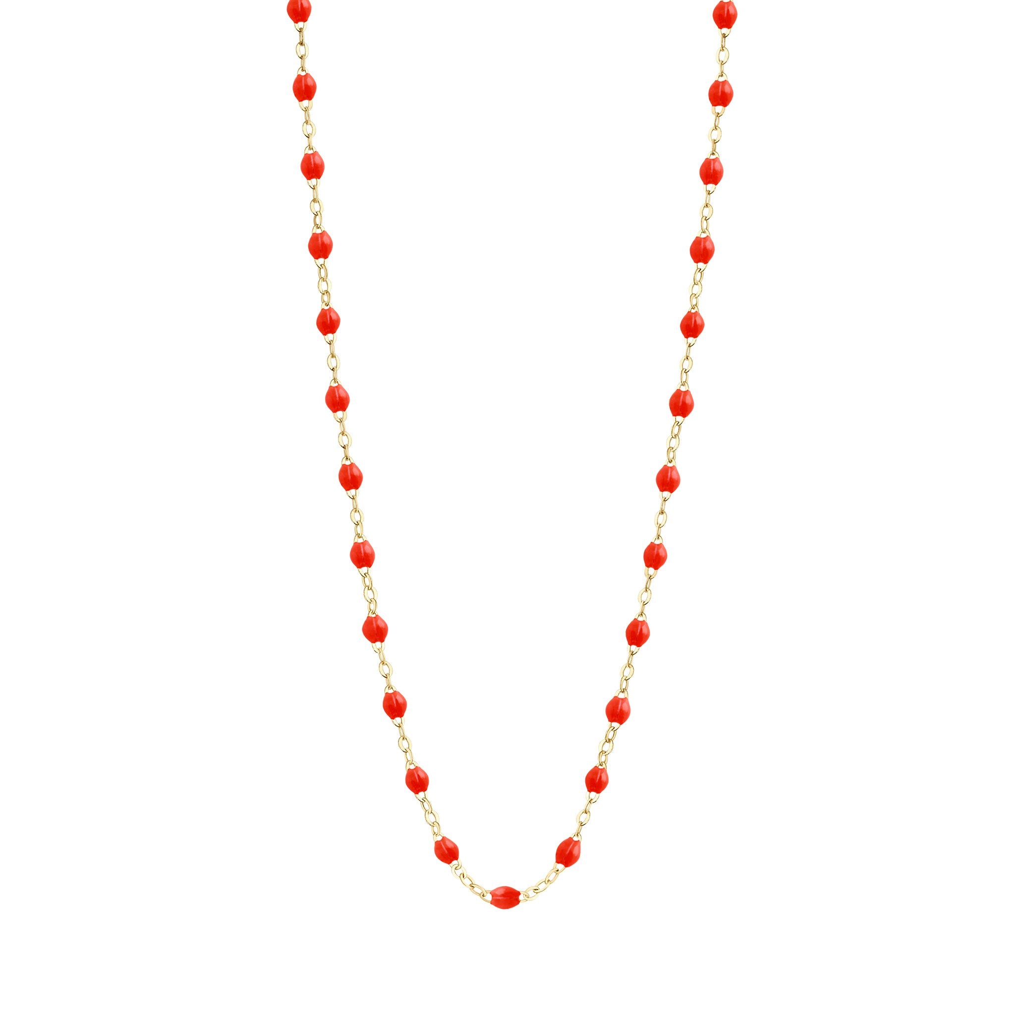 Classic Gigi Coral necklace Yellow Gold 45 cm