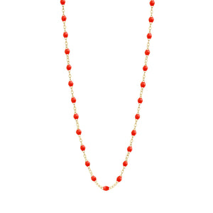 Gigi Clozeau - Collier corail Classique Gigi, or jaune, 50 cm