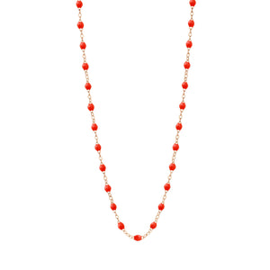 Gigi Clozeau - Collier corail Classique Gigi, or rose, 42 cm