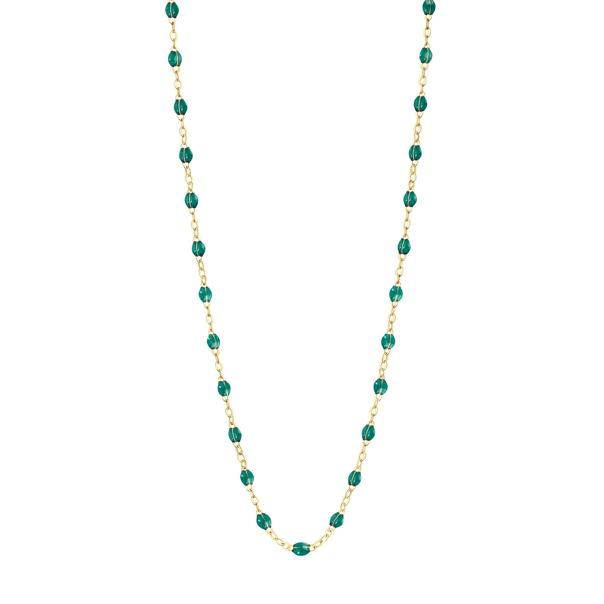 Gigi Clozeau - Collier émeraude Classique Gigi, or jaune, 42 cm