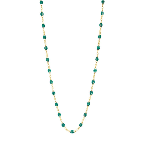 Gigi Clozeau - Collier émeraude Classique Gigi, or jaune, 42 cm