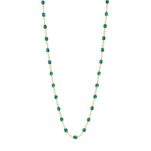 Gigi Clozeau - Collier émeraude Classique Gigi, or jaune, 42 cm