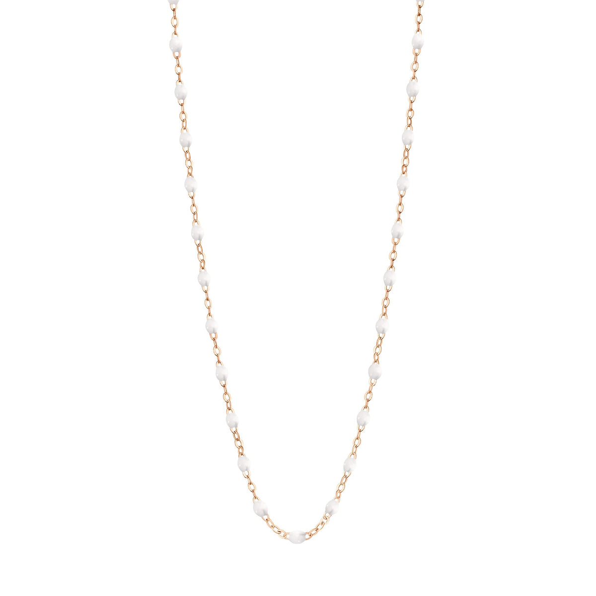 gigi clozeau Collier enfant blanc Classique Gigi or rose 33 cm