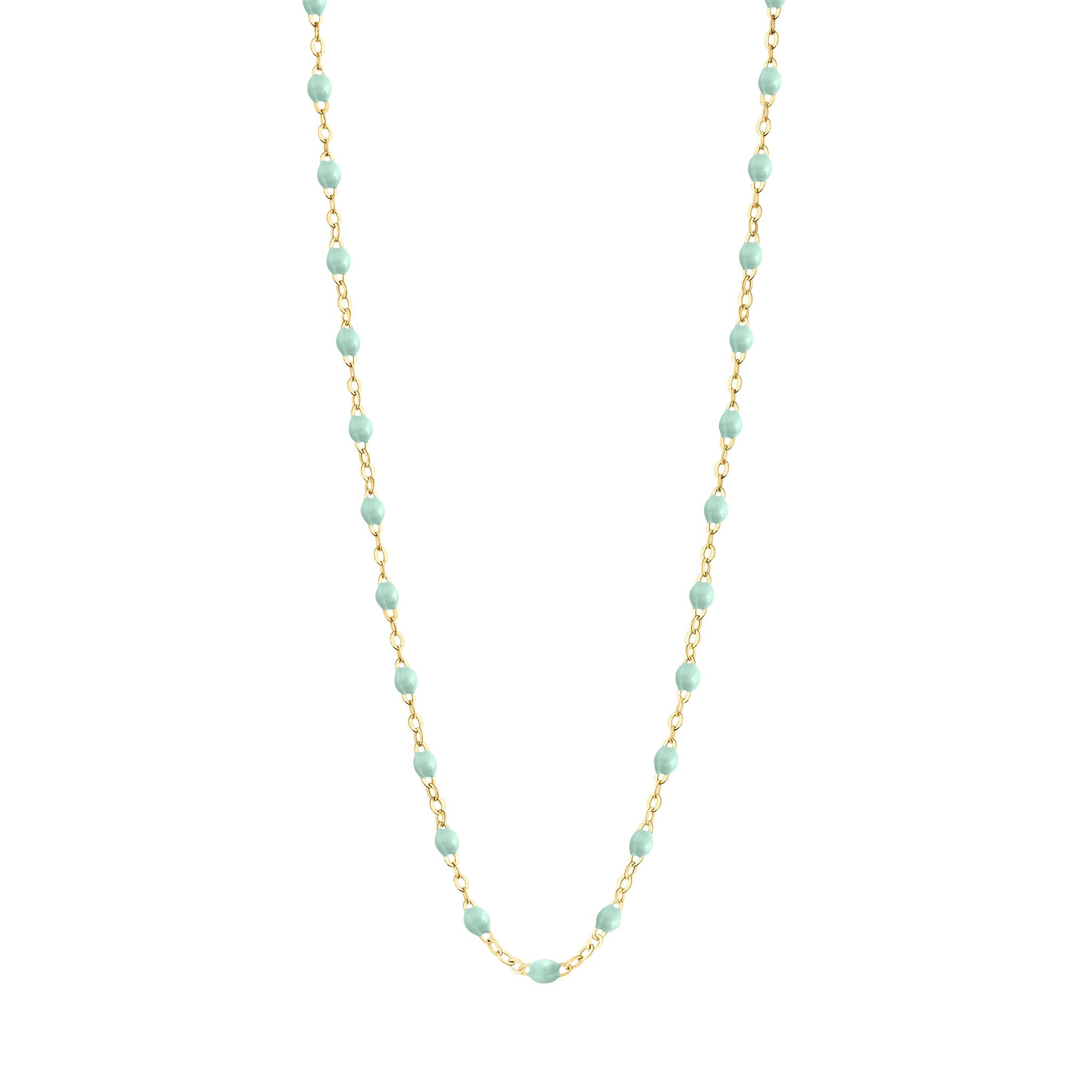 Gigi Clozeau - Collier enfant jade Classique Gigi, or jaune, 33 cm