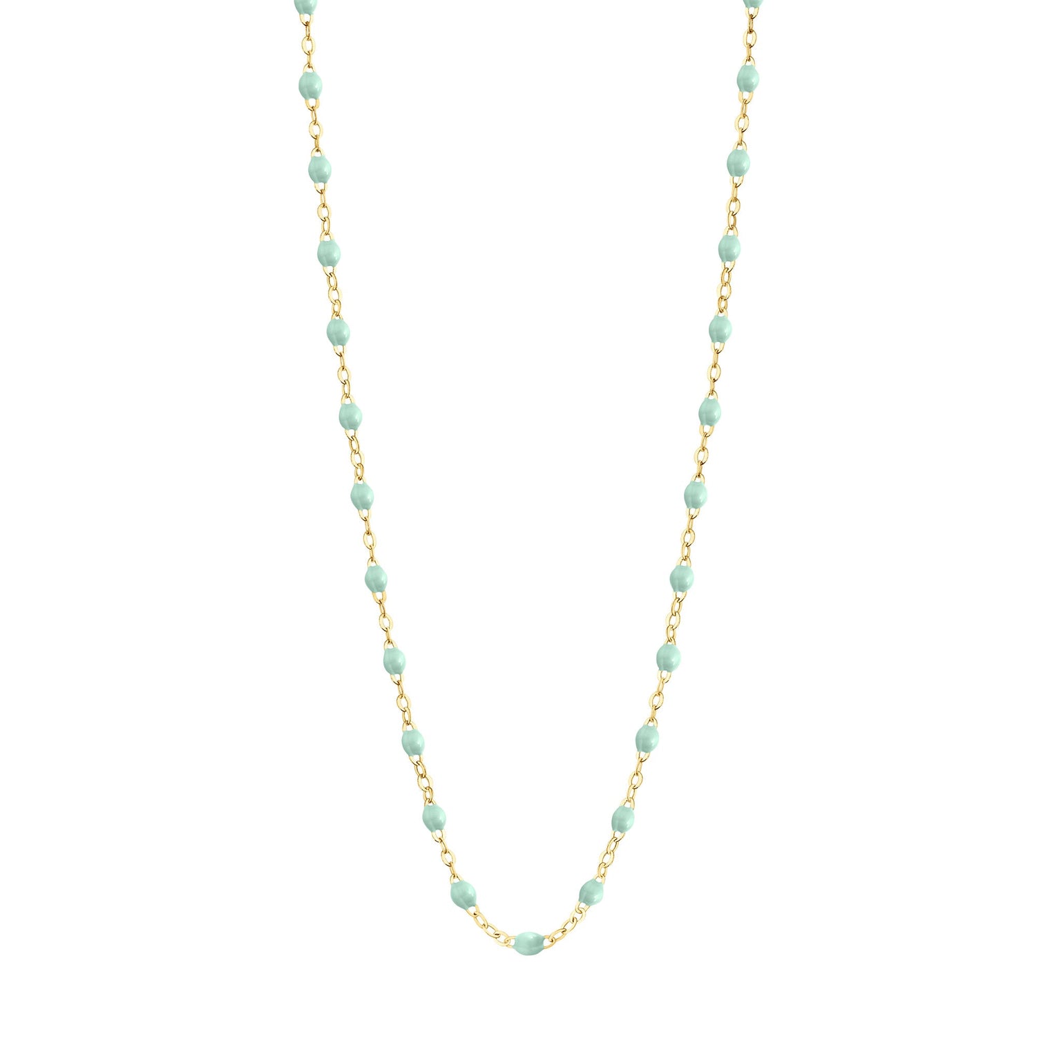 Gigi Clozeau - Collier enfant jade Classique Gigi, or jaune, 33 cm
