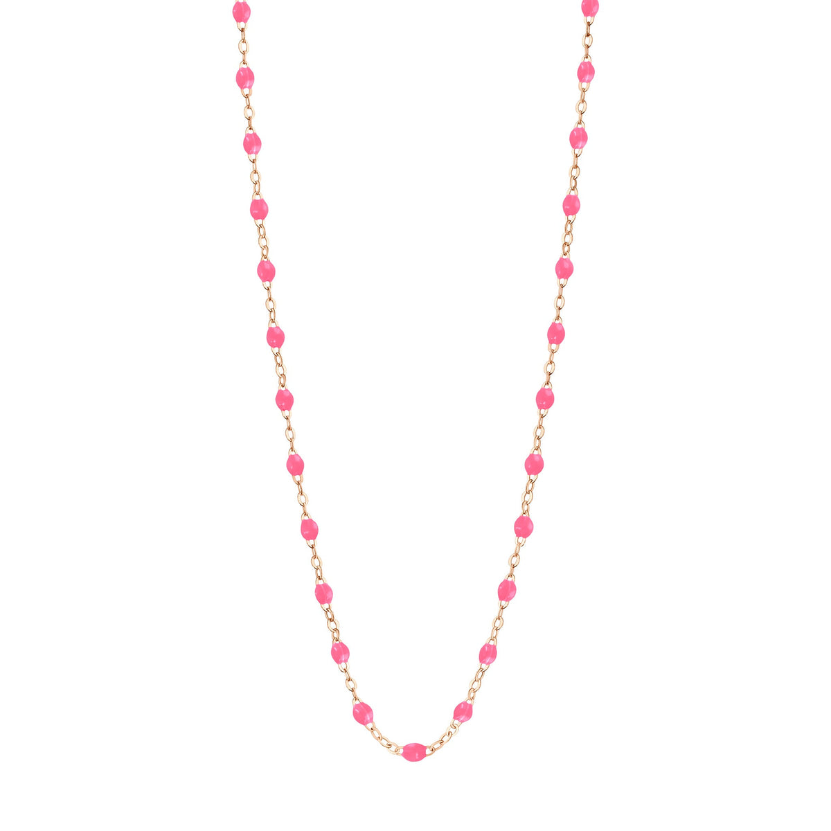 gigi clozeau Collier enfant rose fluo Classique Gigi or rose 33 cm