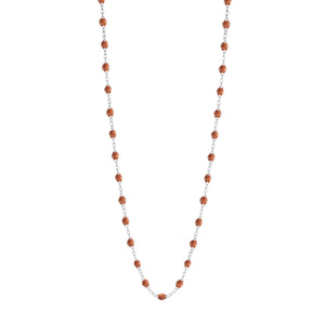 Gigi Clozeau - Collier fauve Classique Gigi, or blanc, 50 cm