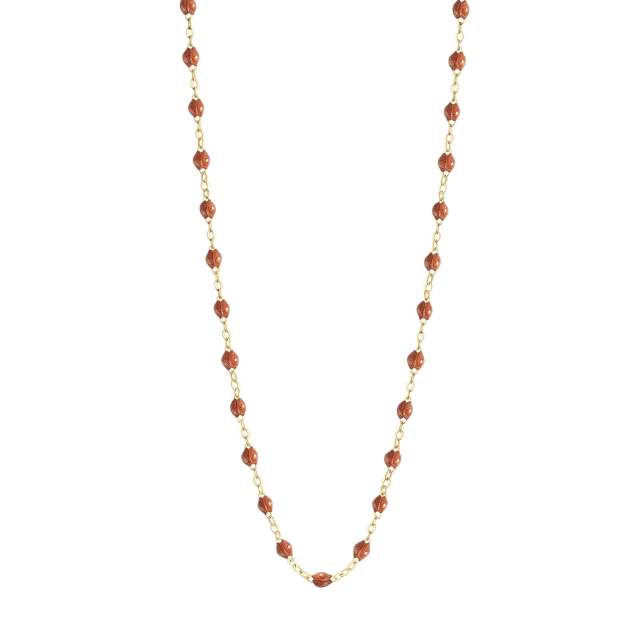 Gigi Clozeau - Collier fauve Classique Gigi, or jaune, 42 cm