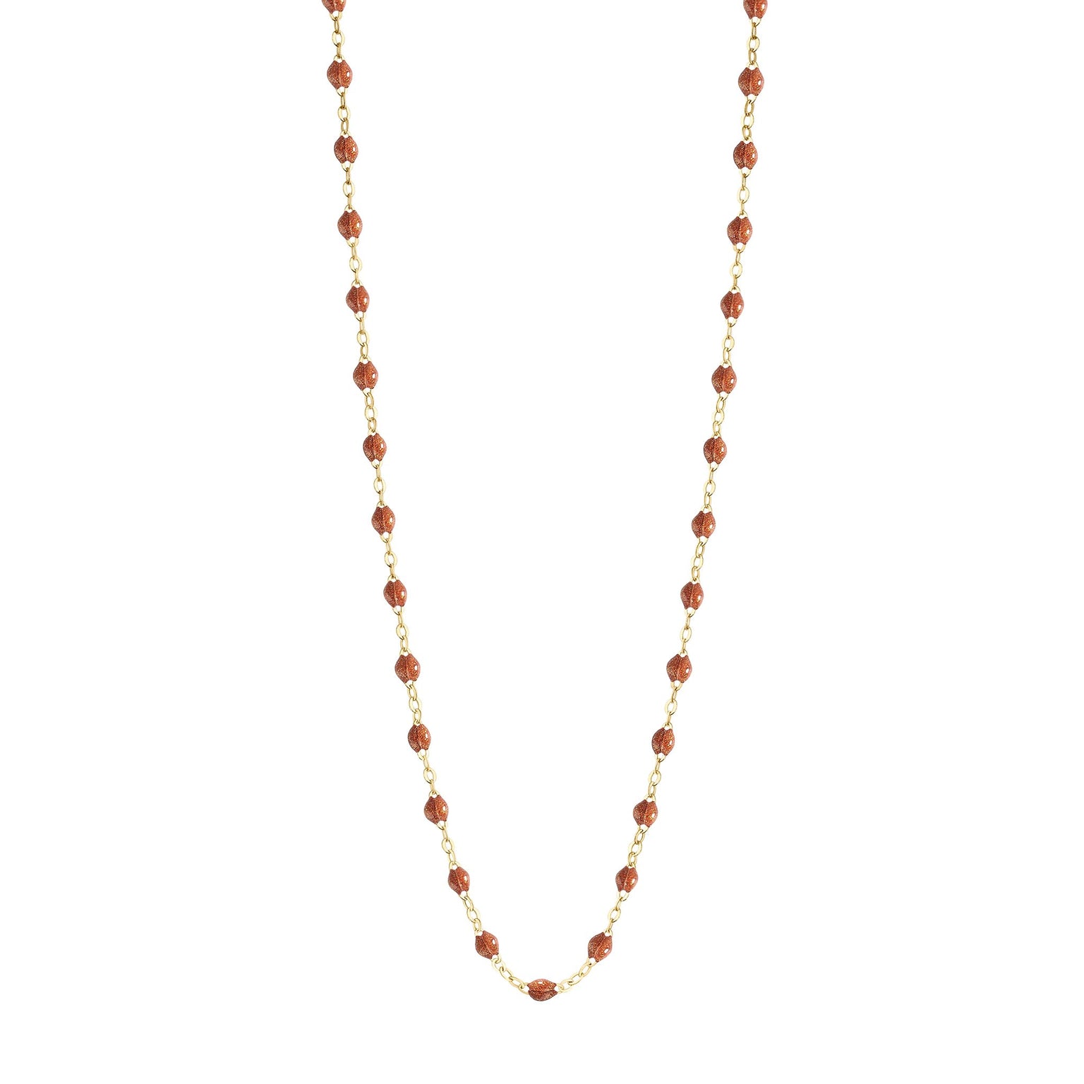 Gigi Clozeau - Collier fauve Classique Gigi, or jaune, 50 cm