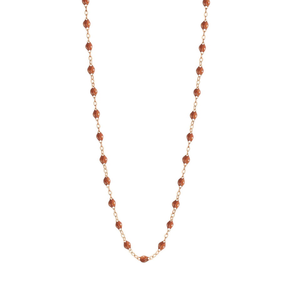 Gigi Clozeau - Collier fauve Classique Gigi, or rose, 42 cm