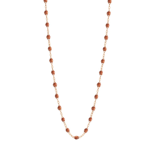 Gigi Clozeau - Collier fauve Classique Gigi, or rose, 45 cm