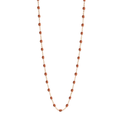 Gigi Clozeau - Collier fauve Classique Gigi, or rose, 50 cm