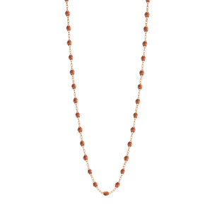 Gigi Clozeau - Collier fauve Classique Gigi, or rose, 50 cm