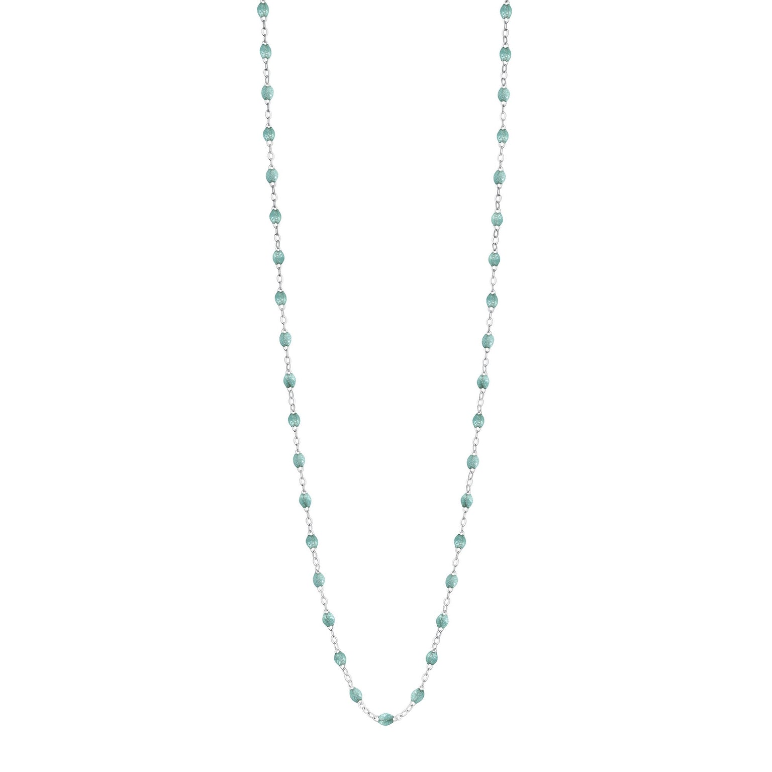 Gigi Clozeau - Collier glacier Classique Gigi, or blanc, 60 cm