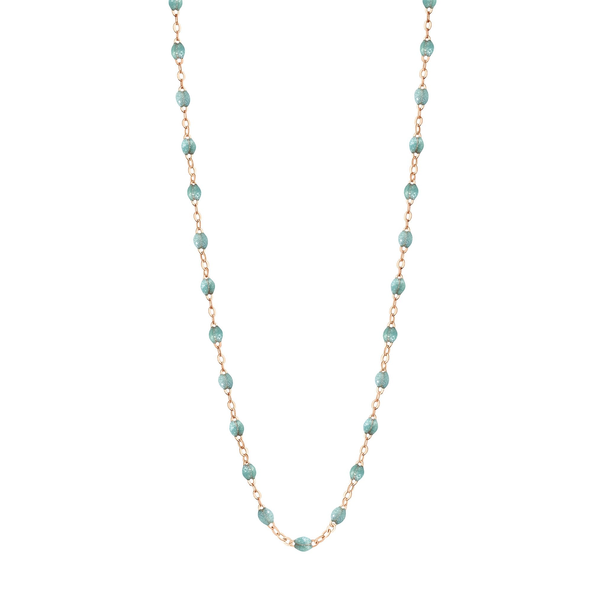 Gigi Clozeau - Collier glacier Classique Gigi, or rose, 42 cm