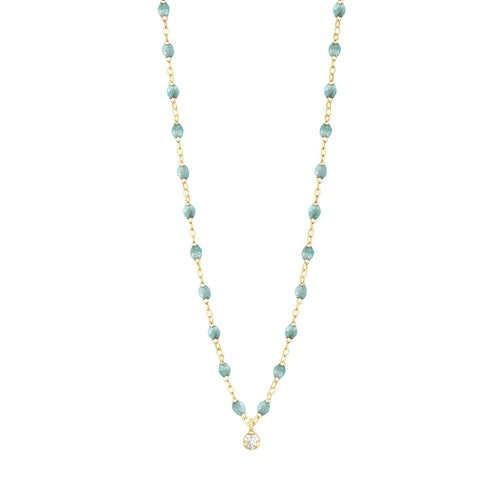 Gigi Clozeau - Collier glacier Gigi Suprême, or jaune, 1 diamant, 42 cm