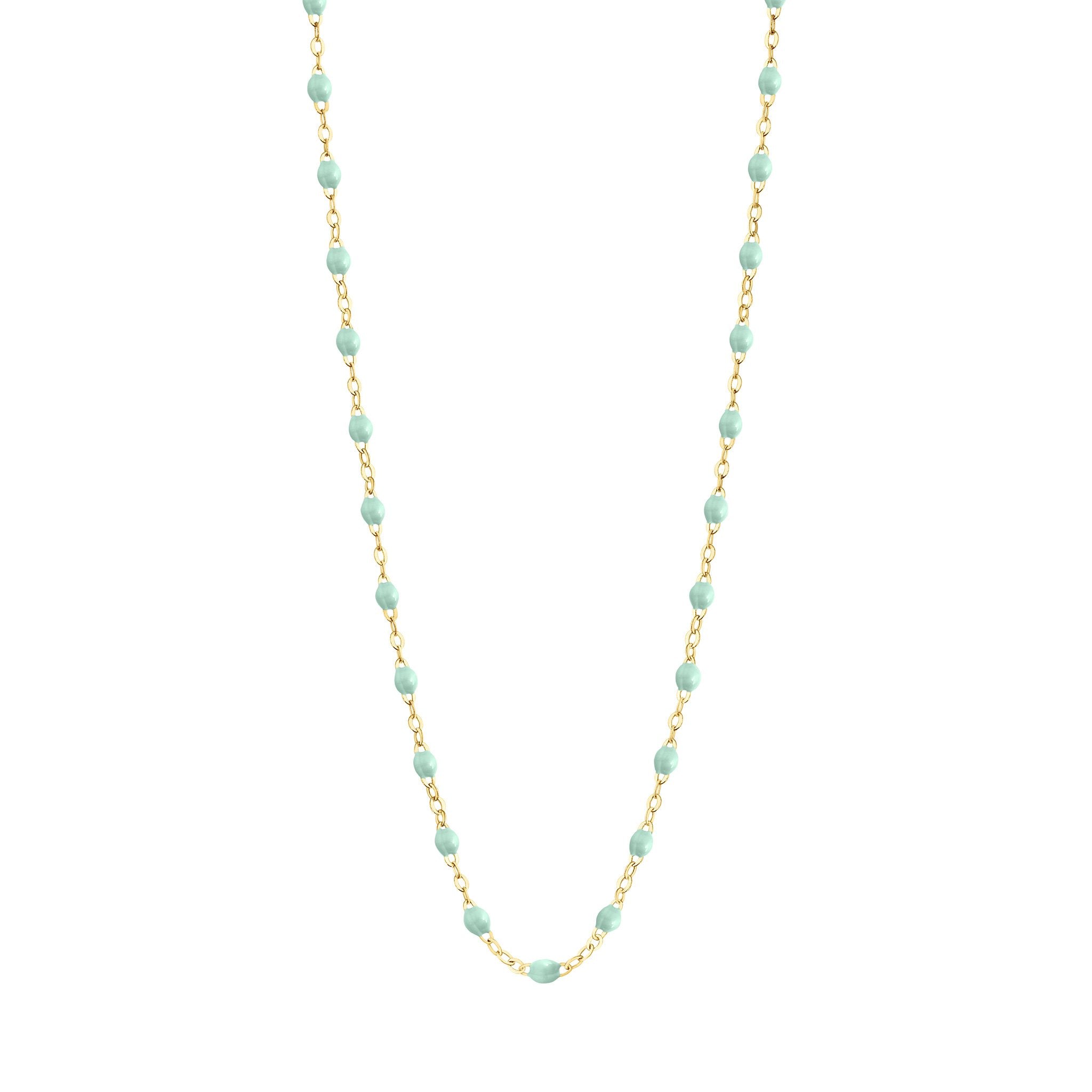 Gigi Clozeau - Collier jade Classique Gigi, or jaune, 50 cm