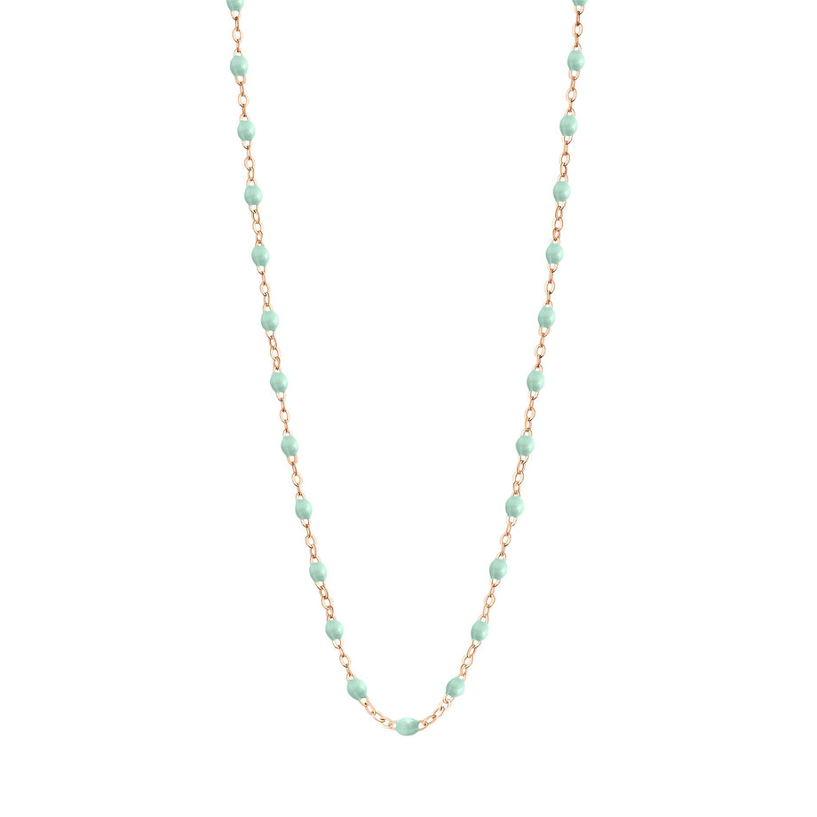 Gigi Clozeau - Collier jade Classique Gigi, or rose, 42 cm