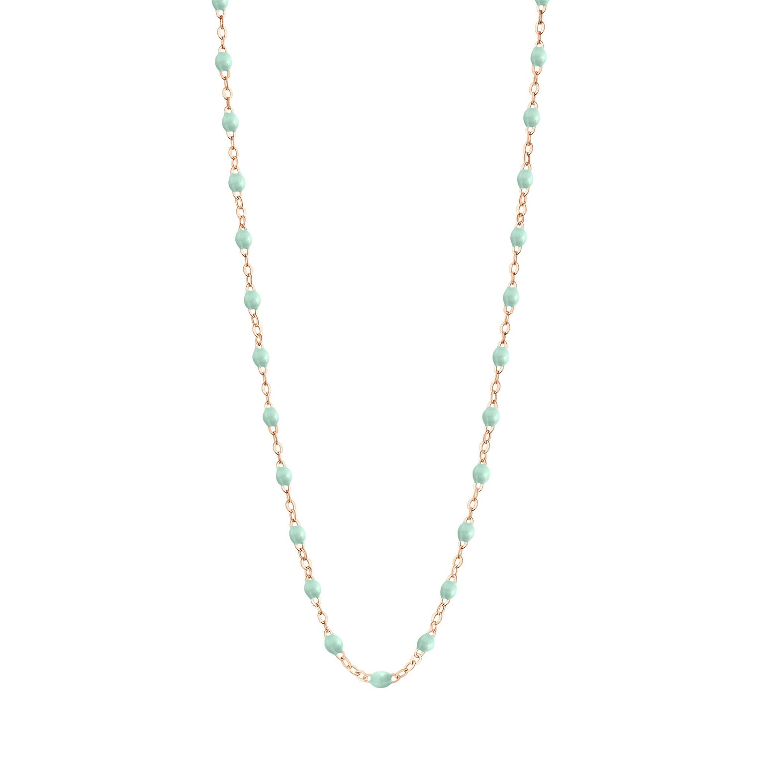 Gigi Clozeau - Collier jade Classique Gigi, or rose, 42 cm