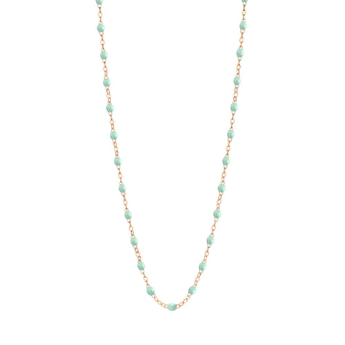 Gigi Clozeau - Collier jade Classique Gigi, or rose, 45 cm