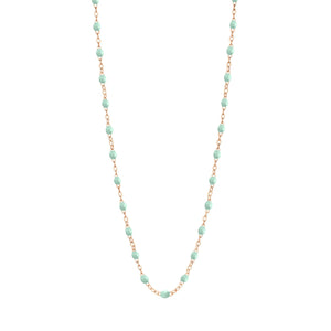 Gigi Clozeau - Collier jade Classique Gigi, or rose, 45 cm