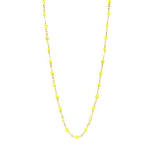 Gigi Clozeau - Collier jaune fluo Classique Gigi, or jaune, 42 cm