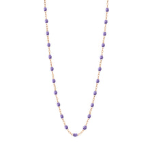 Gigi Clozeau - Collier mauve Classique Gigi, or rose, 50 cm