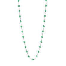 Gigi Clozeau - Collier menthe Classique Gigi, or blanc, 42 cm