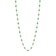 Gigi Clozeau - Collier menthe Classique Gigi, or jaune, 42 cm