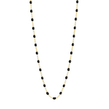 Gigi Clozeau - Collier noir Classique Gigi, or jaune, 45 cm