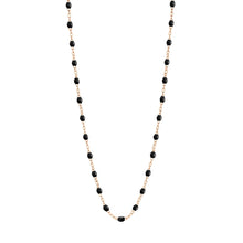 Gigi Clozeau - Collier noir Classique Gigi, or rose, 50 cm