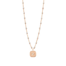 Gigi Clozeau - Collier opale Miss Gigi diamant, or rose, 42 cm