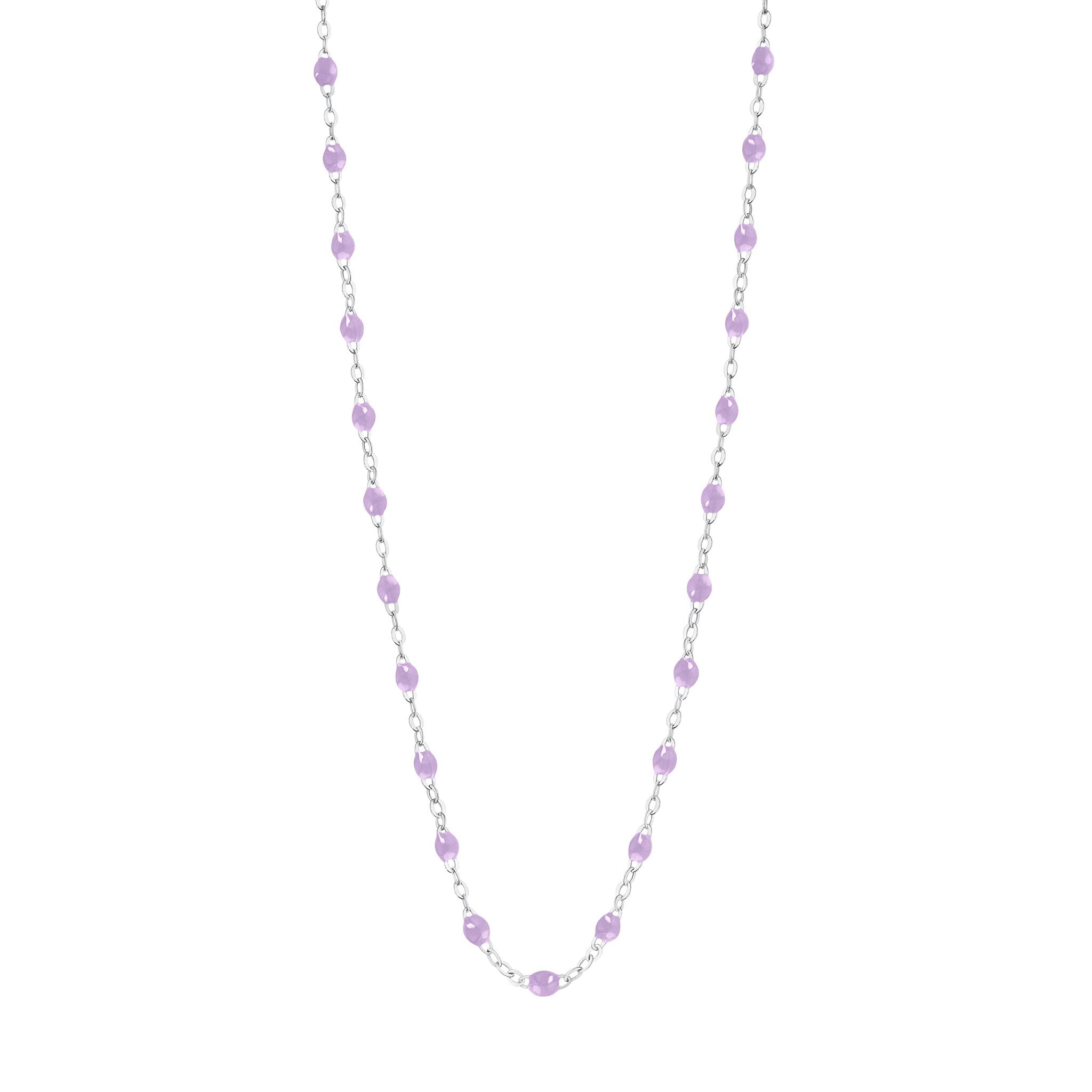 Gigi Clozeau - Collier parme Classique Gigi, or blanc, 45 cm