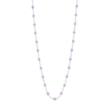 Gigi Clozeau - Collier parme Classique Gigi, or blanc, 45 cm