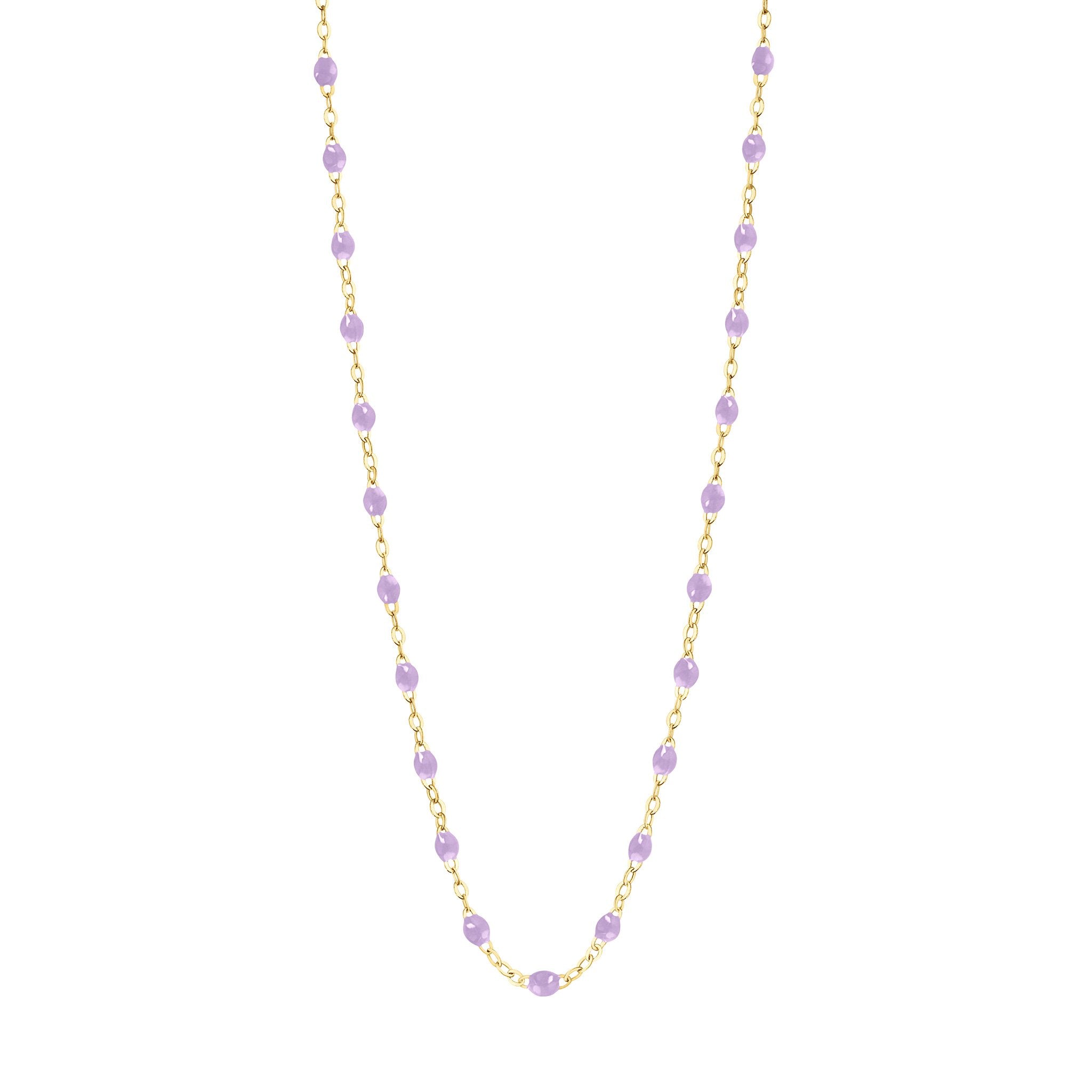 Gigi Clozeau - Collier parme Classique Gigi, or jaune, 45 cm