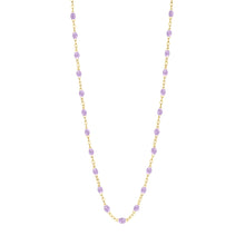 Gigi Clozeau - Collier parme Classique Gigi, or jaune, 45 cm