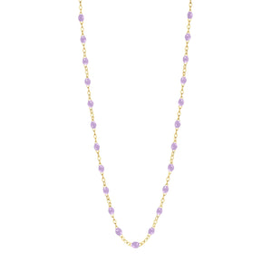 Gigi Clozeau - Collier parme Classique Gigi, or jaune, 45 cm