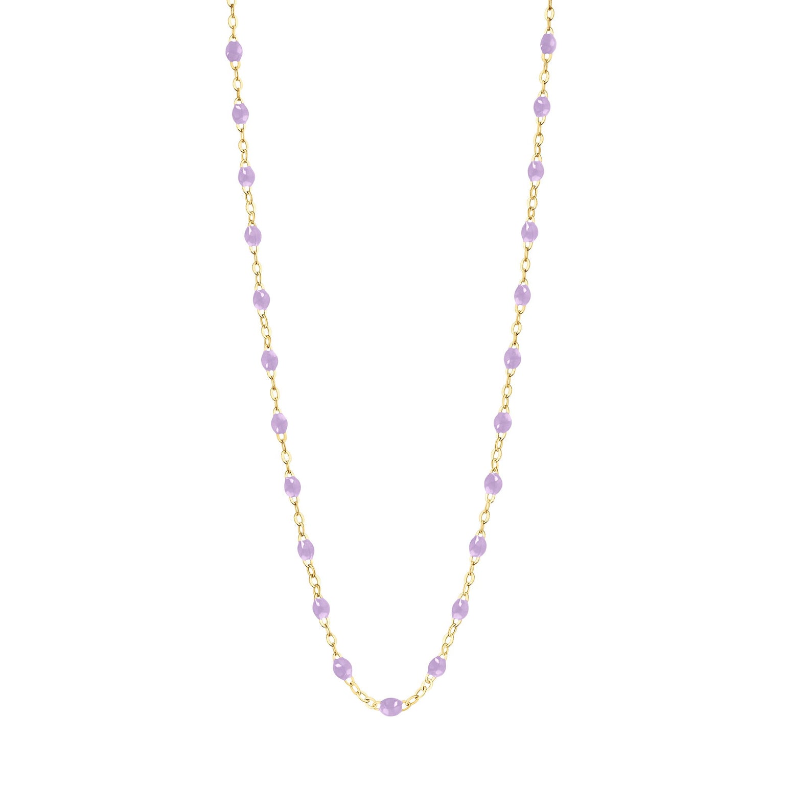 Gigi Clozeau - Collier parme Classique Gigi, or jaune, 50 cm