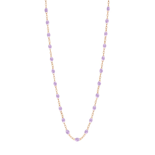 Gigi Clozeau - Collier parme Classique Gigi, or rose, 42 cm