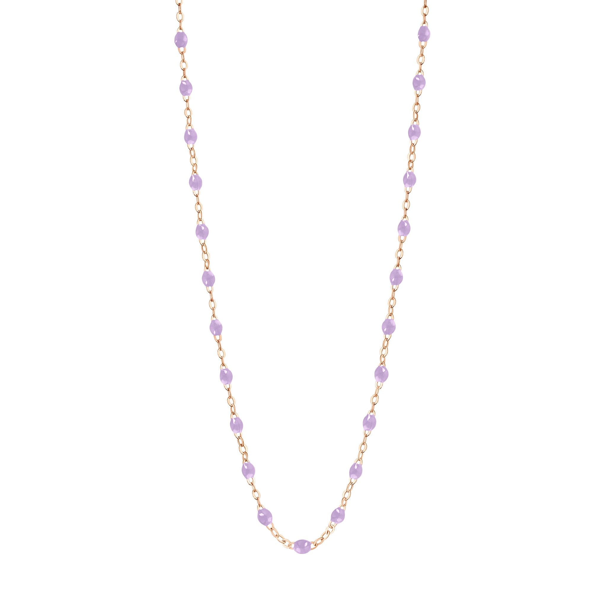 Gigi Clozeau - Collier parme Classique Gigi, or rose, 45 cm