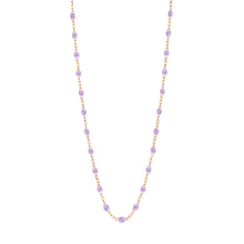 Gigi Clozeau - Collier parme Classique Gigi, or rose, 45 cm