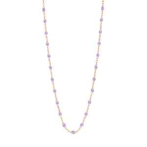 Gigi Clozeau - Collier parme Classique Gigi, or rose, 50 cm