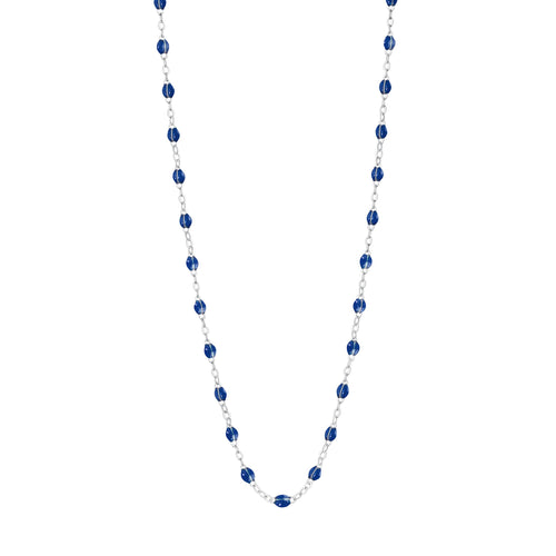 Gigi Clozeau - Collier prusse Classique Gigi, or blanc, 42 cm