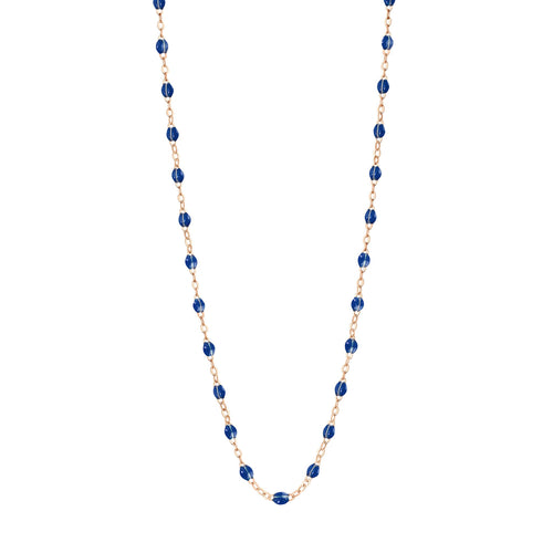 Gigi Clozeau - Collier prusse Classique Gigi, or rose, 42 cm