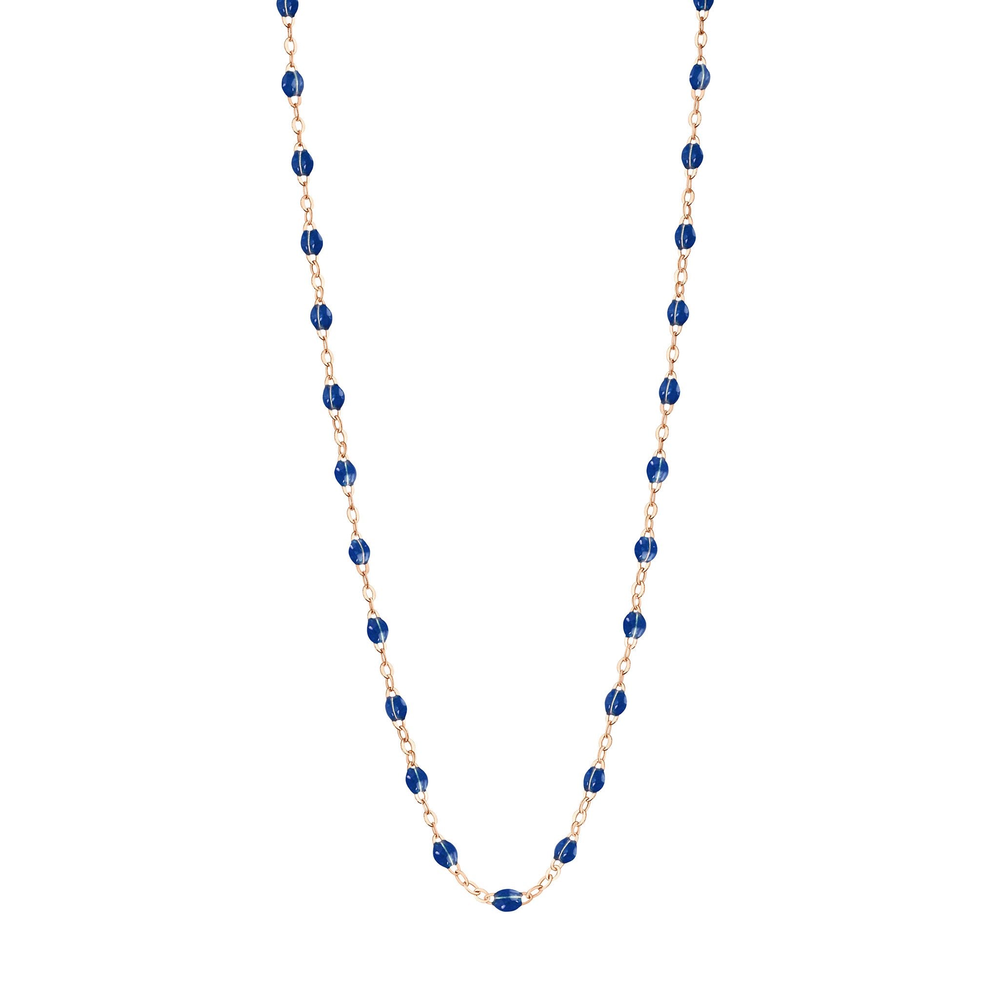 Gigi Clozeau - Collier prusse Classique Gigi, or rose, 50 cm