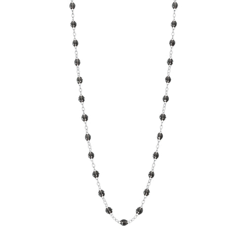 Gigi Clozeau - Collier quartz Classique Gigi, or blanc, 42 cm