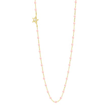 Gigi Clozeau - Collier rose bébé Etoile, diamant, or jaune, 42 cm