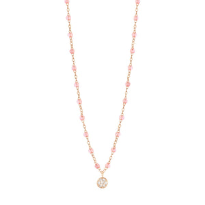 Gigi Clozeau - Collier rosée Puce diamants, or rose, 42 cm