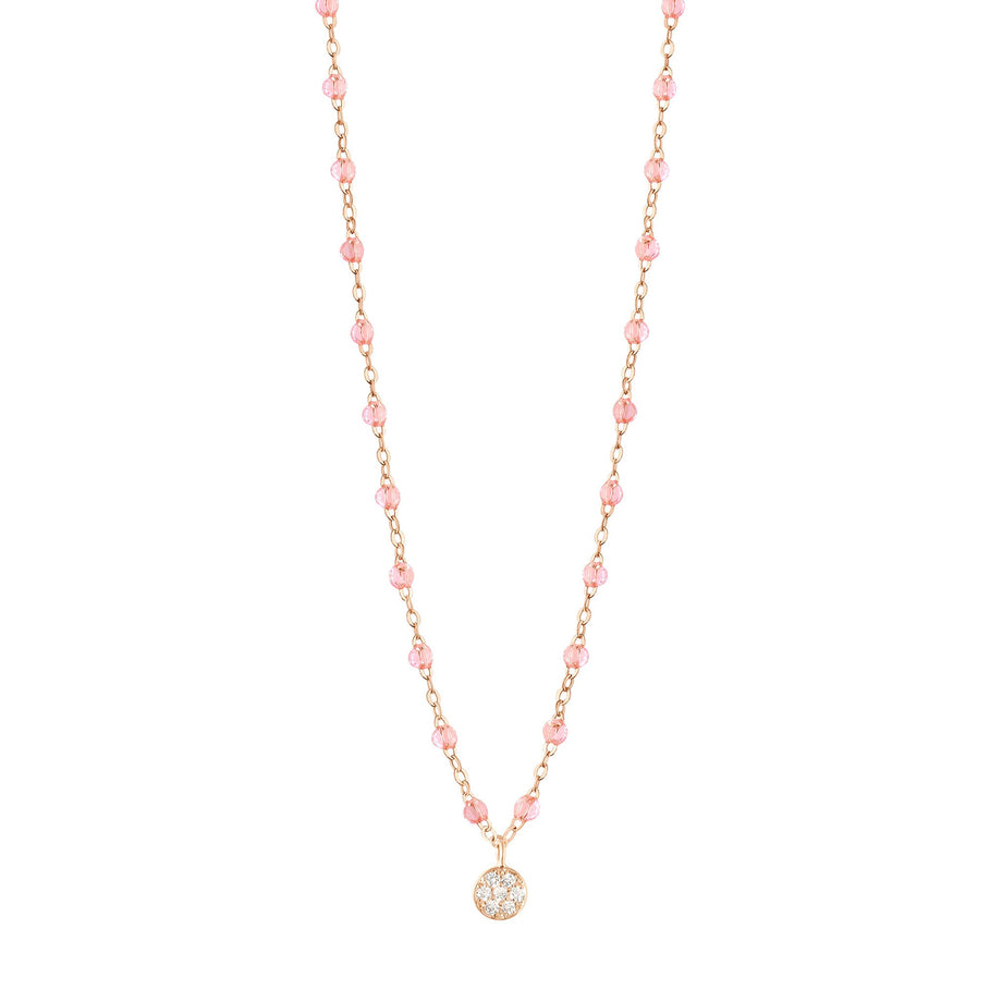 Gigi Clozeau - Collier rosée Puce diamants, or rose, 42 cm