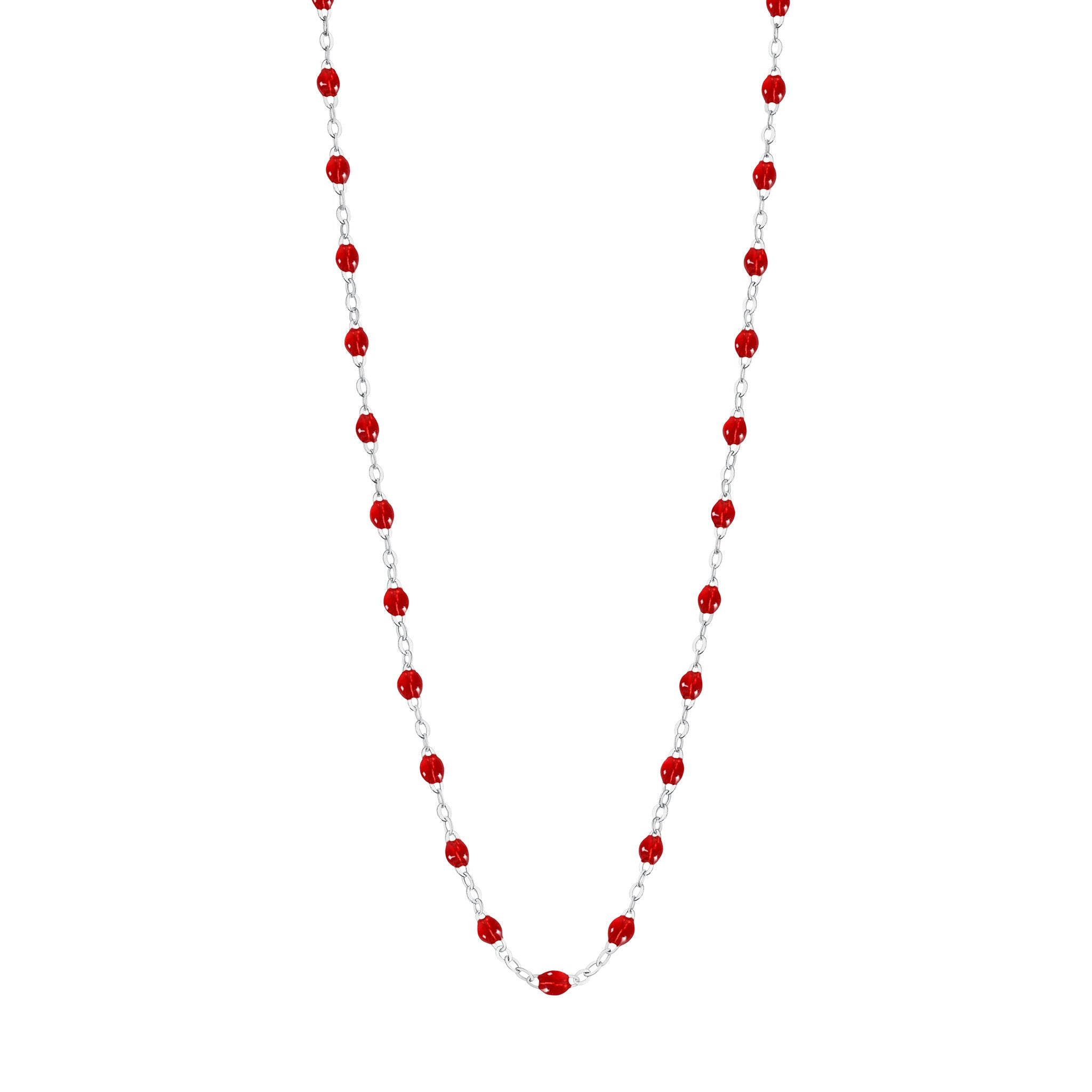 Gigi Clozeau - Collier rubis Classique Gigi, or blanc, 42 cm